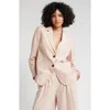 Nordstrom Relaxed Single Breasted Blazer In Pink Smoke