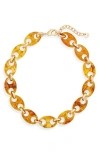 Nordstrom Resin Mariner Link Necklace In Yellow