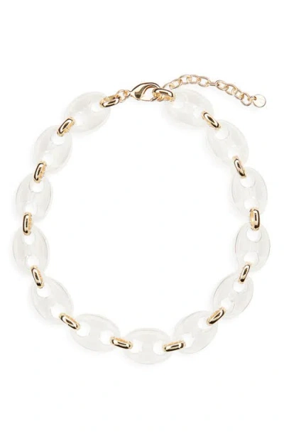 Nordstrom Resin Mariner Link Necklace In Gold