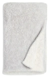 Nordstrom Reversible Eyelash Throw Blanket In Gray