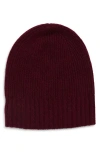 Nordstrom Rib Cashmere Beanie In Gold