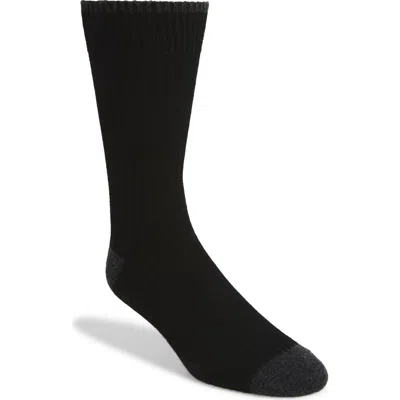 Nordstrom Rib Crew Socks In Black