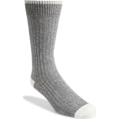Nordstrom Rib Crew Socks In Gray