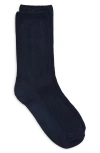 Nordstrom Rib Crew Socks In Navy Night