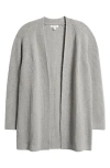 Nordstrom Rib Long Cardigan In Grey Medium Heather