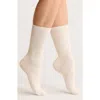 Nordstrom Rib Merino Wool Blend Crew Socks In Neutral