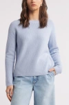 Nordstrom Rib Organic Cotton & Merino Wool Sweater In Blue Zen