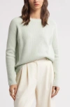 Nordstrom Rib Organic Cotton & Merino Wool Sweater In Green Hum