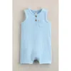 Nordstrom Babies'  Rib Romper In Blue