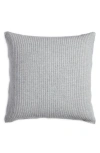 Nordstrom Rib Wool & Cashmere Accent Pillow In Grey Dove Heather