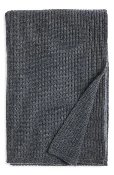 Nordstrom Rib Wool & Cashmere Throw Blanket