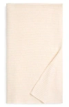 Nordstrom Rib Wool & Cashmere Throw Blanket In Ivory