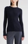 Nordstrom Rib Wool Blend Sweater In Blue