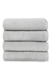 Nordstrom Ribbed Cotton & Modal 4-pack Bath Towels In Grey Vapor