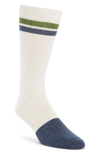 Nordstrom Ribbed Cotton Blend Athletic Socks In White