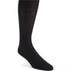 Nordstrom Ribbed Cotton Blend Dress Socks In Navy