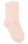 Nordstrom Everyday Low Flat Knit Crew Socks In Pink