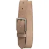 Nordstrom Richard Nubuck Leather Belt In Neutral
