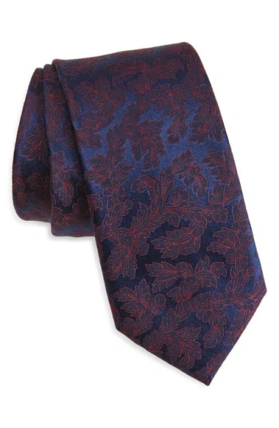 Nordstrom Richin Botanical Silk Tie In Purple