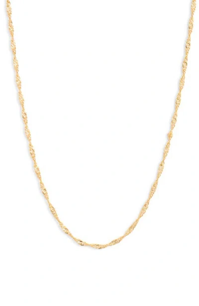 Nordstrom Rope Chain Necklace In Gold