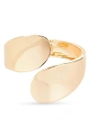Nordstrom Round Edge Bypass Hinge Bracelet In Gold