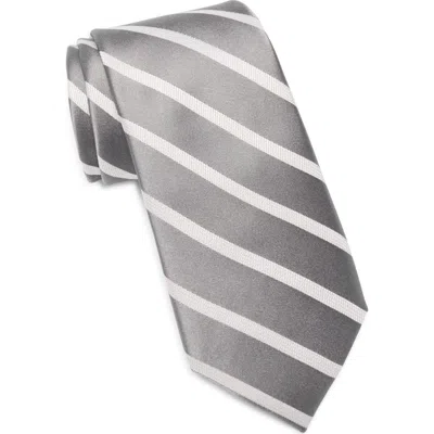 Nordstrom Rubin Stripe Silk Tie In Metallic