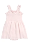 Nordstrom Ruffle Accent Skirted Sweater Bodysuit In Pink Pretty