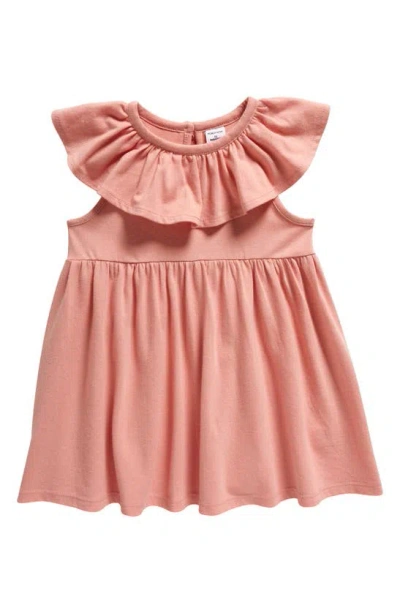 Nordstrom Babies' Ruffle Cotton Blend Dress In Pink Rosette