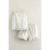 Nordstrom Babies'  Ruffle Cotton Tank & Shorts Set In Blue