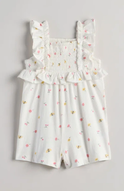 Nordstrom Babies'  Ruffle Romper In Multi