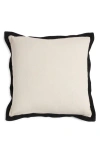 Nordstrom Ruffle Trim Accent Pillow In Beige Oatmeal