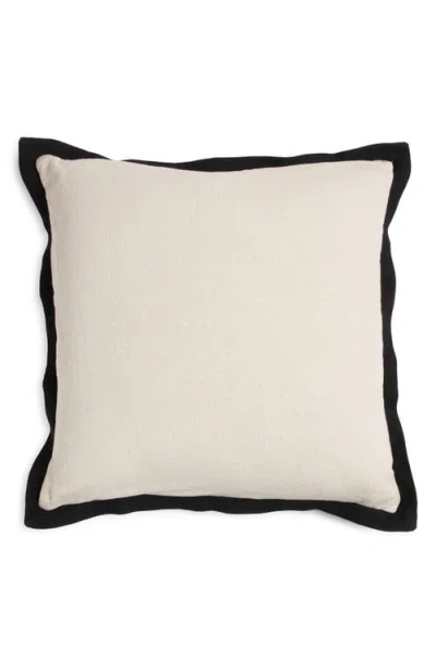 Nordstrom Ruffle Trim Accent Pillow In Beige Oatmeal