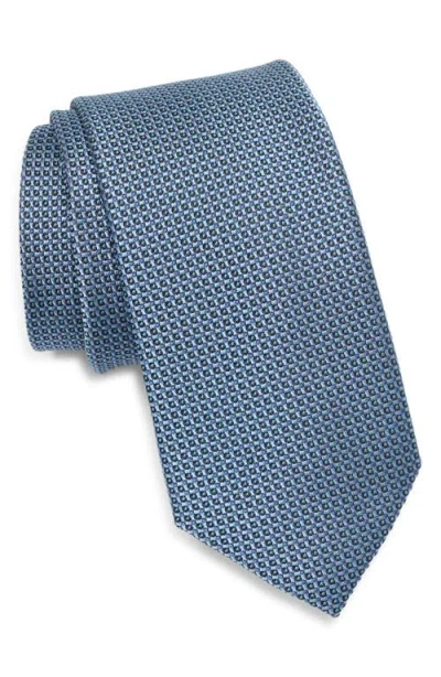 Nordstrom Ruty Micro Silk Tie In Blue