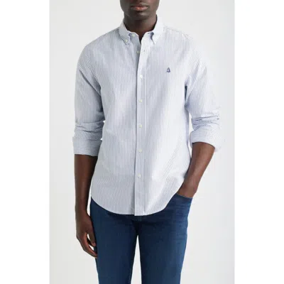 Nordstrom Sailboat Emblem Cotton Button-down Oxford Shirt In White