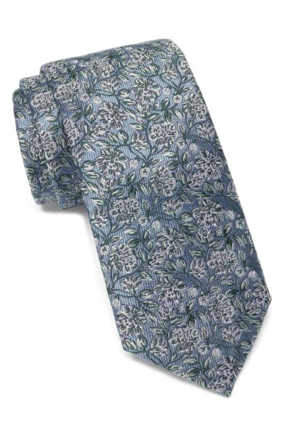 Nordstrom Sarick Floral Jacquard Silk Tie In Gray
