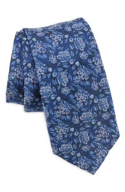 Nordstrom Sarick Floral Jacquard Silk Tie In Navy
