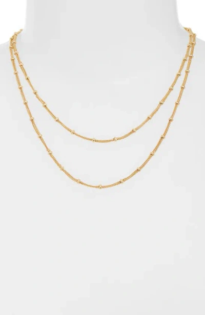 Nordstrom Satellite Chain Long Necklace In Gold