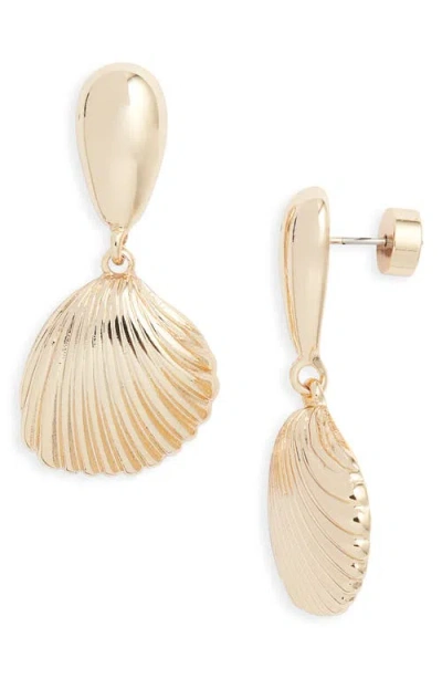 Nordstrom Scallop Shell Drop Earrings In Transparent