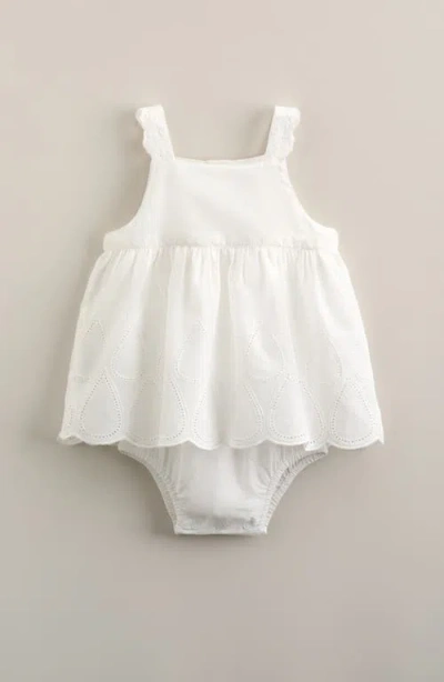 Nordstrom Babies'  Scallop Skirted Bodysuit In White
