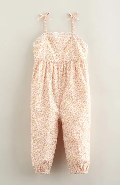 Nordstrom Babies'  Scalloped Floral Romper In Multi