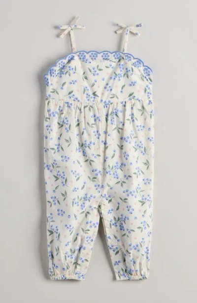 Nordstrom Babies'  Scalloped Floral Romper In Multi