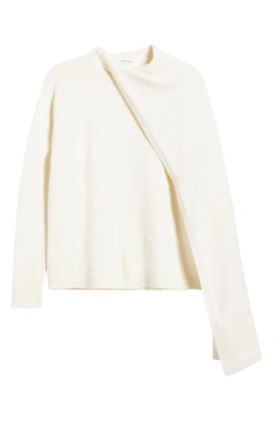 Nordstrom Scarf Collar Wool & Cashmere Sweater In Neutral