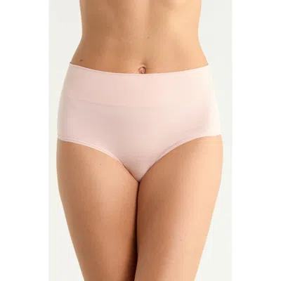 Nordstrom Seamless 3-pack Briefs In Pink- Tan- Black Multi