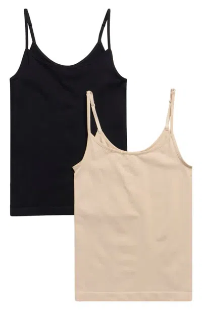 Nordstrom Seamless Assorted 2-pack Layering Camisoles In Multi