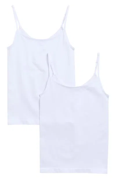 Nordstrom Seamless Assorted 2-pack Layering Camisoles In White