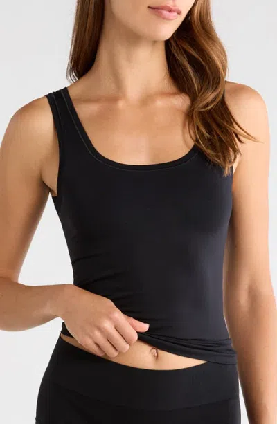 Nordstrom Seamless Assorted 2-pack Layering Tanks In Black