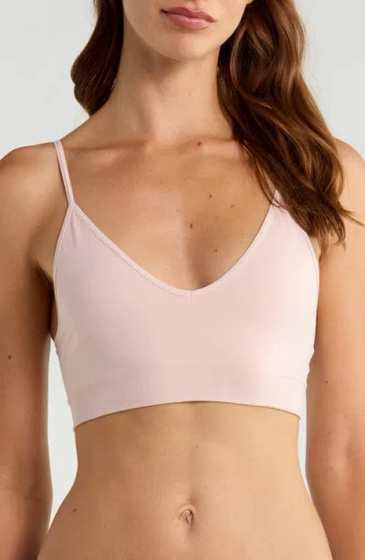 Nordstrom Seamless Bralette In Pink Sepia