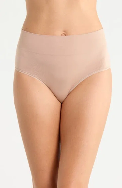 Nordstrom Seamless Briefs In Tan Warm