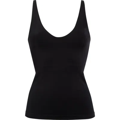 Nordstrom Seamless Layering Tank In Black