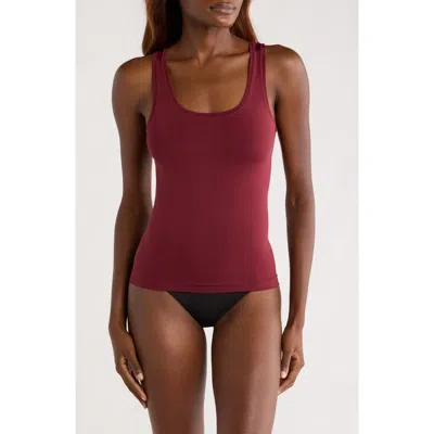 Nordstrom Seamless Layering Tank In Brown